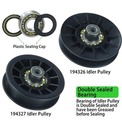 NICHEFLAG 2 Pack 532194326 Idler Pulley with A28 2×532194326+1×532194327