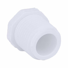 Charlotte Pipe 1/2-in Schedule 40 PVC Male Plug – White (NSF Safety Listed)