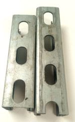 UNBRANDED SLOTTED STRUT CHANNELS PART # DOES NOT APPLY *LOT OF 2*