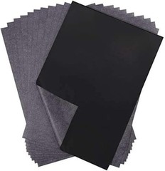 100 Sheets Black Carbon Transfer Tracing Paper 9 X 13 Inches for Art Surfaces